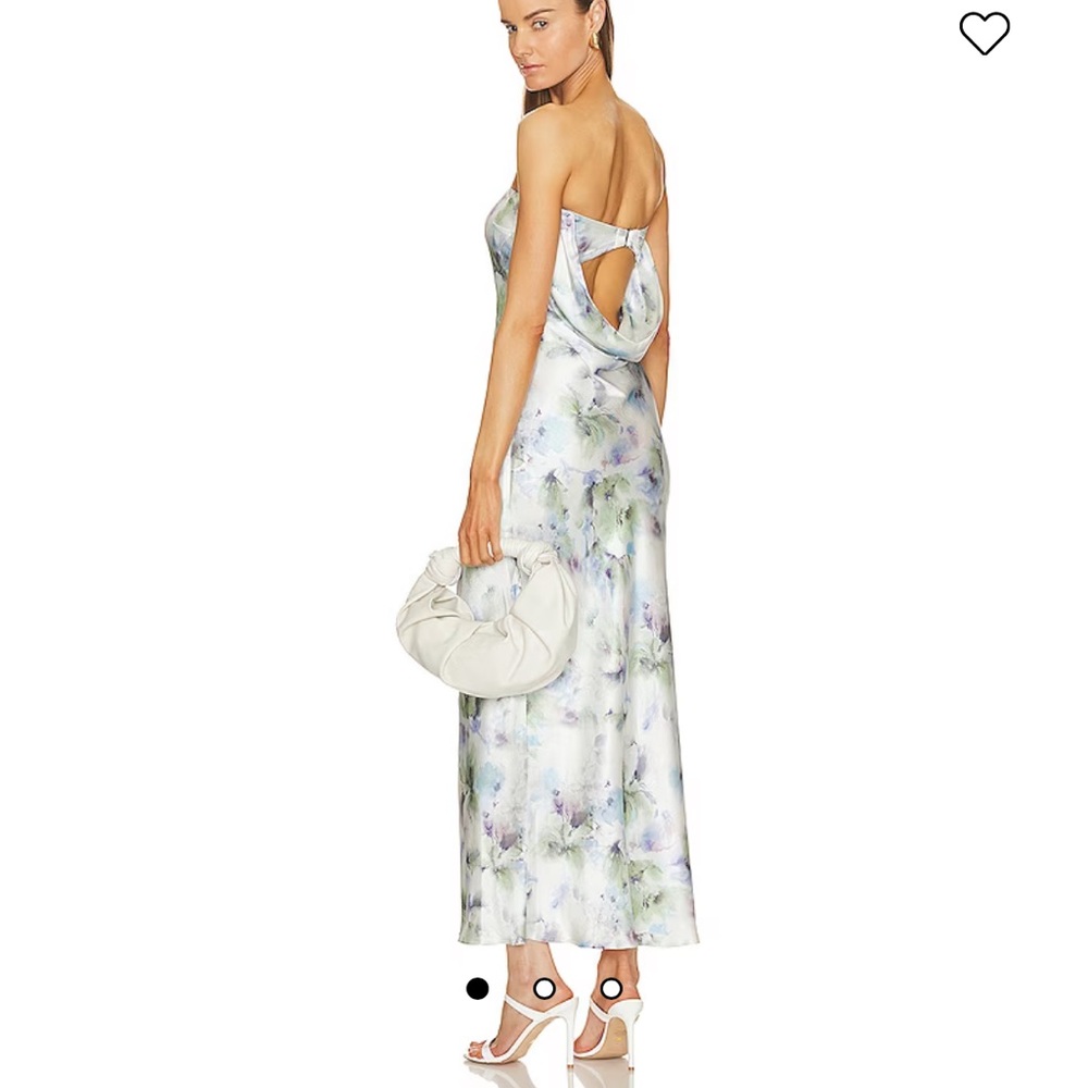 Moondance Strapless Dress in Watercolour Floral